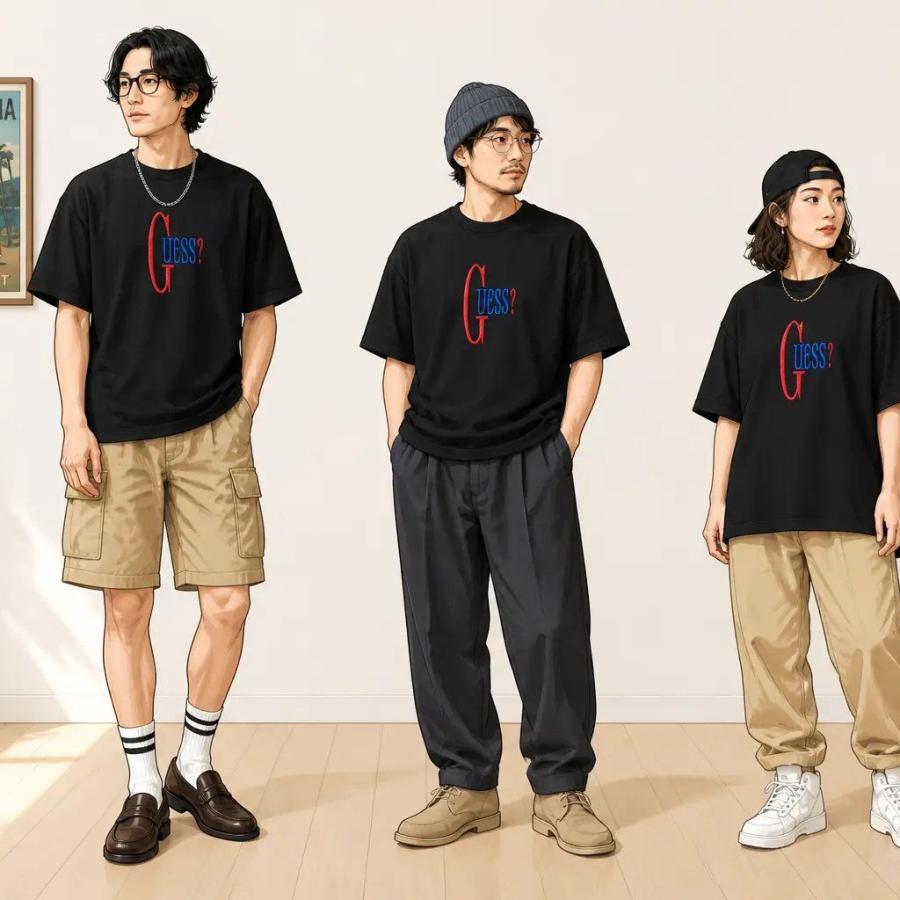 GUESS（ゲス） XL/古着 半袖 ビンテージ Tシャツ メンズ 90s