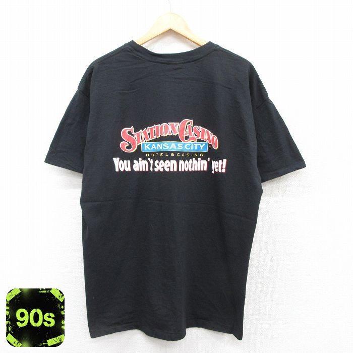 XL/古着 半袖 ビンテージ Tシャツ メンズ 90s STATION CASINO 大きい