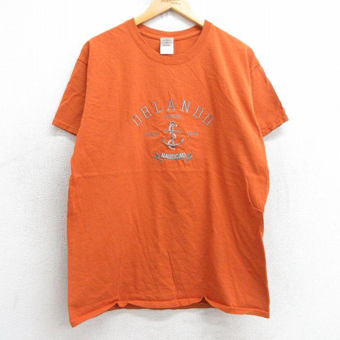 L/古着 半袖 ビンテージ Tシャツ メンズ 00s オーランド イカリ