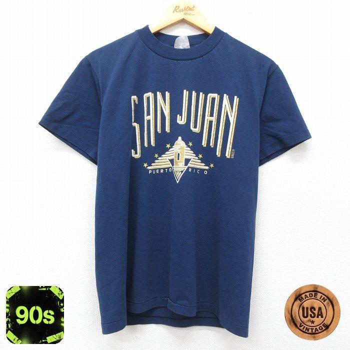 Hanes（ヘインズ） M/古着 半袖 ビンテージ Tシャツ メンズ 90s SAN