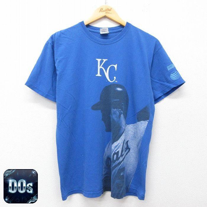 MLB M/古着 半袖 ビンテージ Tシャツ メンズ 00s MLB カンザスシティ 