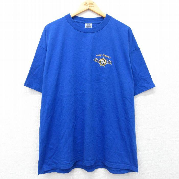 XL/古着 半袖 ビンテージ Tシャツ メンズ 00s サッカー 大きいサイズ 
