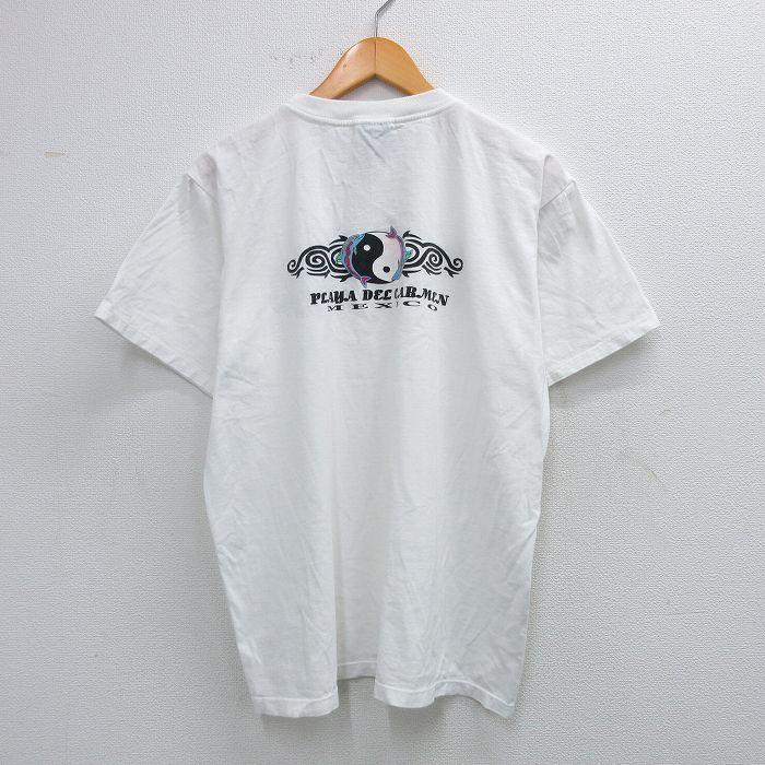 20%OFF】XL/古着 半袖 ビンテージ Tシャツ メンズ 00s 陰陽 イルカ 