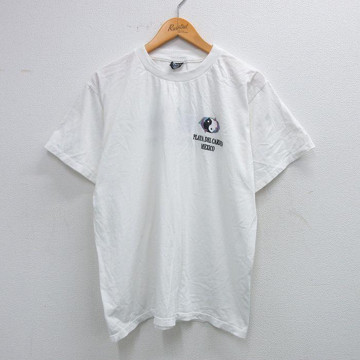 20%OFF】XL/古着 半袖 ビンテージ Tシャツ メンズ 00s 陰陽 イルカ 