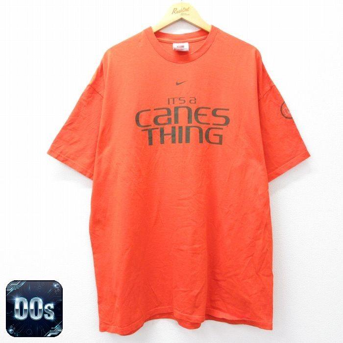 NIKE（ナイキ） XL/古着 半袖 ビンテージ Tシャツ メンズ 00s canes 