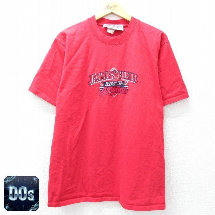 MLB L/古着 半袖 ビンテージ Tシャツ メンズ 00s MLB クリーブランド 
