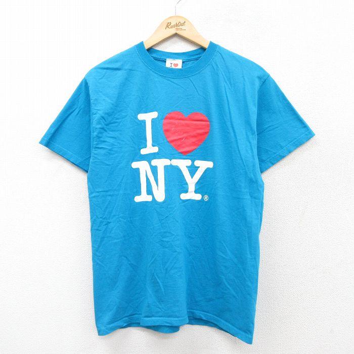 M/古着 半袖 ビンテージ Tシャツ メンズ 00s ニューヨーク コットン