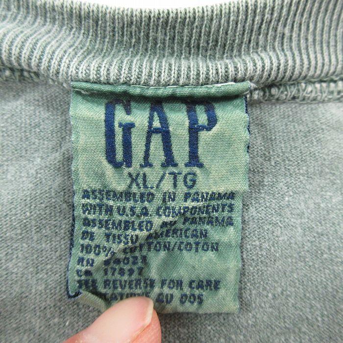 GAP（ギャップ） XL/古着 半袖 ビンテージ Tシャツ メンズ 00s 無地