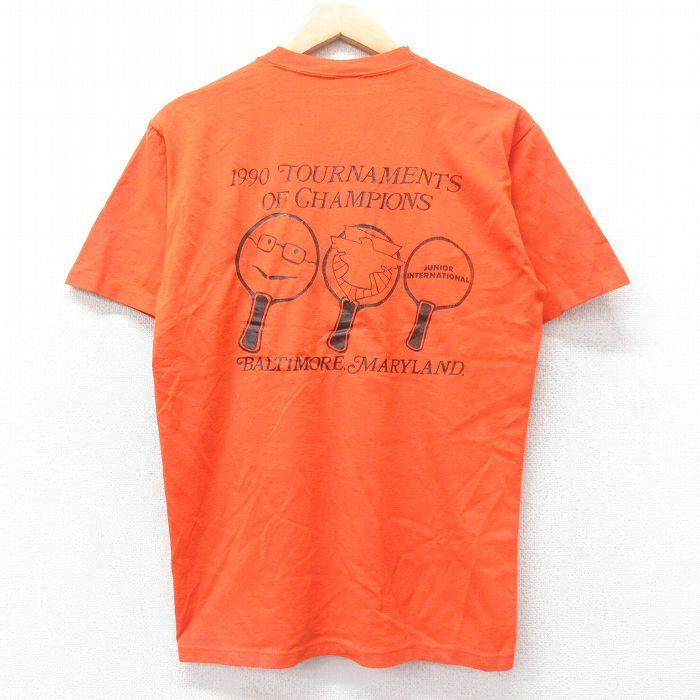 L/古着 ジャージーズ 半袖 ビンテージ Tシャツ メンズ 90s 卓球