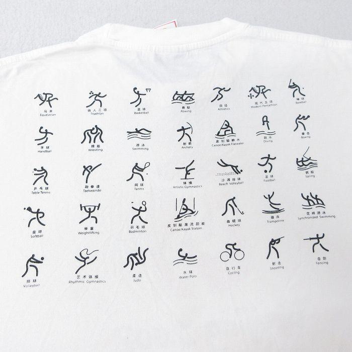 L/古着 半袖 ビンテージ Tシャツ メンズ 00s 北京オリンピック 