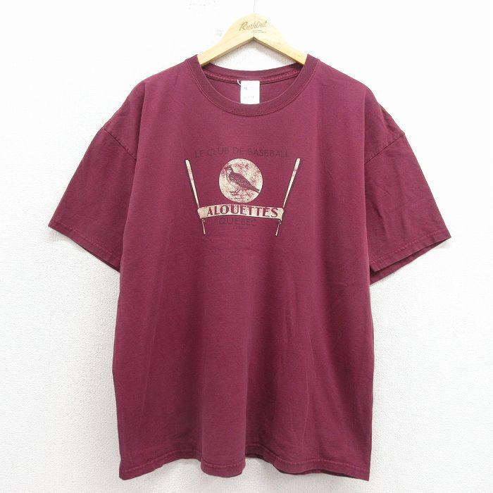 XL/古着 半袖 ビンテージ Tシャツ メンズ 90年代 90s ベースボール 