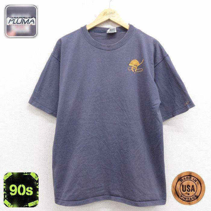 XL/古着 PLUMA 半袖 ビンテージ Tシャツ メンズ 90年代 90s 馬具 