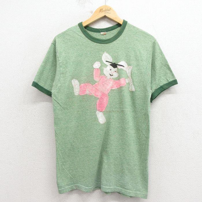 Hanes（ヘインズ） M/古着 半袖 ビンテージ Tシャツ メンズ 70年代 70s 