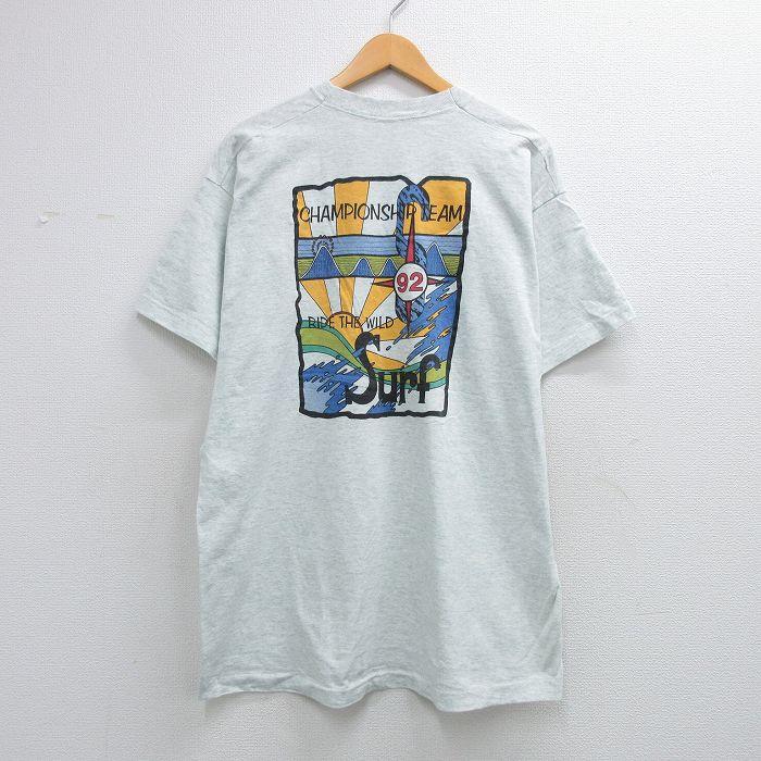 90s MOB TOWN Tシャツ ヘンプ フルーツオブザルーム ビンテージ FRUIT OF THE LOOM（フルーツオブザルーム） XL/古着 半袖 ビンテージ
