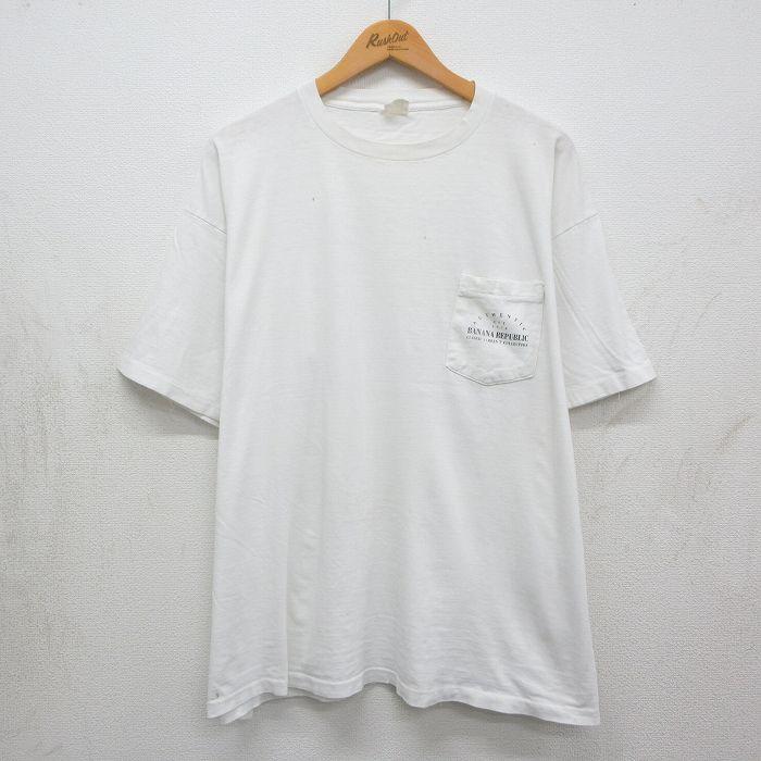 BANANA REPUBLIC（バナナリパブリック） XL/古着 半袖 ビンテージ T