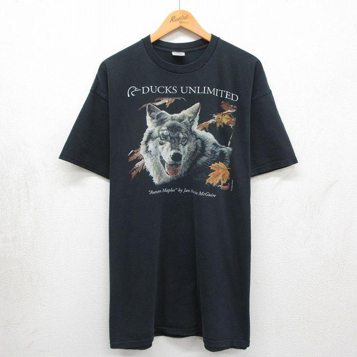 激レア 当時物スペシャル　00s ビンテージ Tシャツ アメフト ラメプリ XL XL/古着 半袖 ビンテージ Tシャツ メンズ 00年代 00s DUCKS UNLIMITED