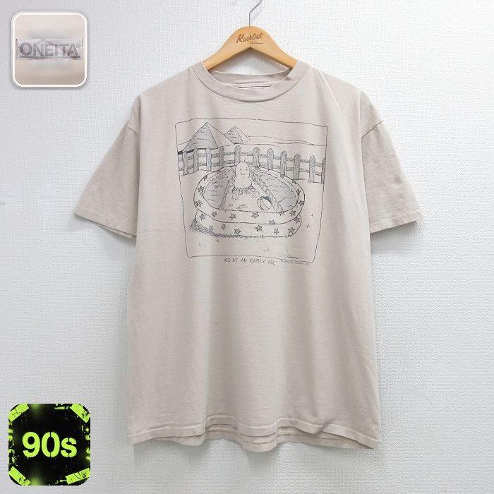 XL/古着 オニータ ONEITA 半袖 ビンテージ Tシャツ メンズ 90年代 90s