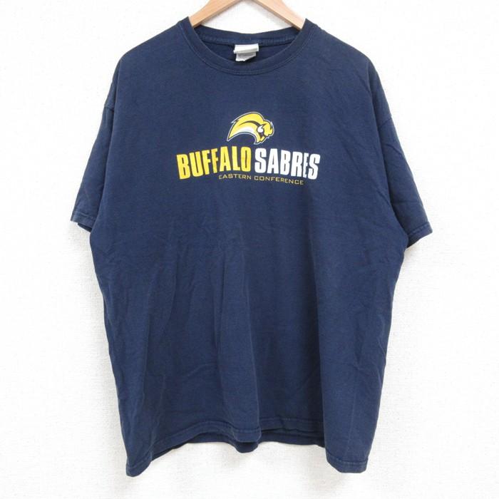 XL/古着 半袖 ビンテージ Tシャツ メンズ 00s NHL バッファロー 