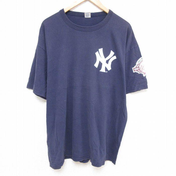 XL/古着 ラッセル 半袖 ビンテージ Tシャツ メンズ 00s MLB