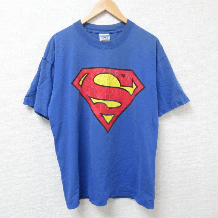 50%OFF】XL/古着 半袖 ビンテージ Tシャツ メンズ 00s スーパーマン