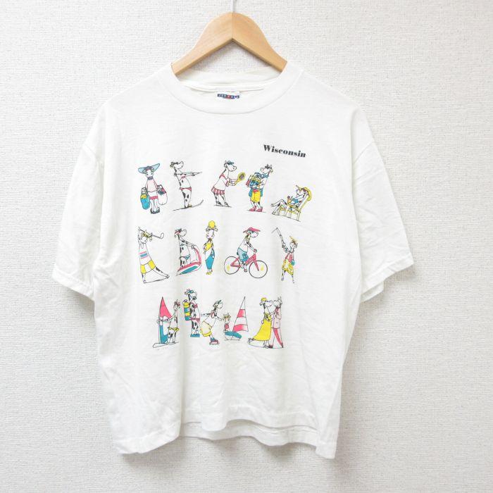 50%OFF】L/古着 ジャージーズ 半袖 ビンテージ Tシャツ メンズ 00s 牛