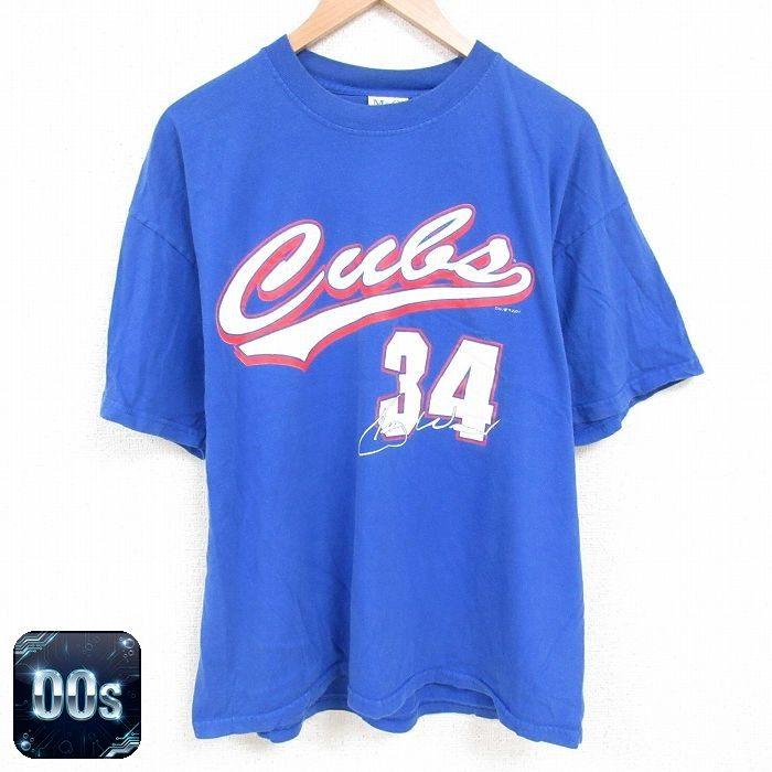 MLB XL/古着 半袖 ビンテージ Tシャツ メンズ 00s MLB シカゴカブス