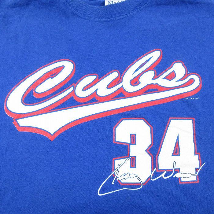 MLB XL/古着 半袖 ビンテージ Tシャツ メンズ 00s MLB シカゴカブス