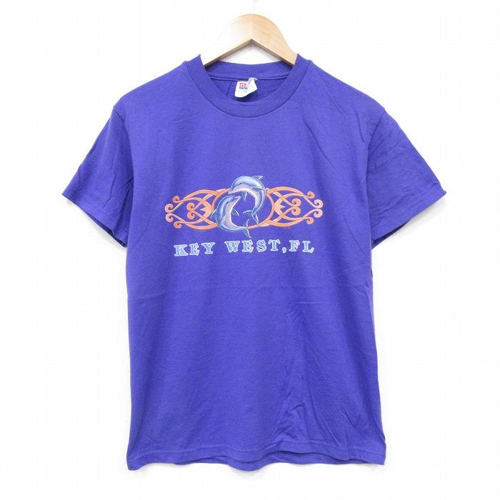 Hanes（ヘインズ） M/古着 半袖 ビンテージ Tシャツ メンズ 00s イルカ