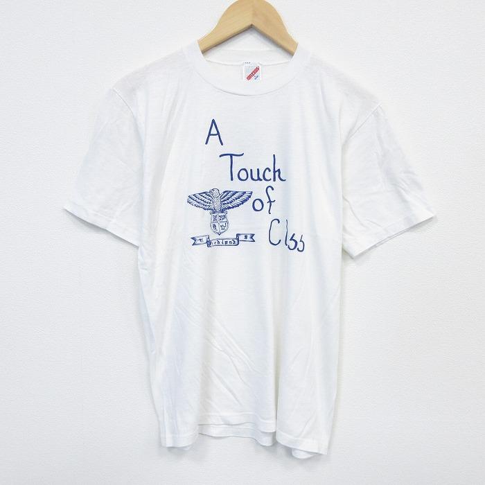 L/古着 ジャージーズ 半袖 ビンテージ Tシャツ メンズ 80s Touch 