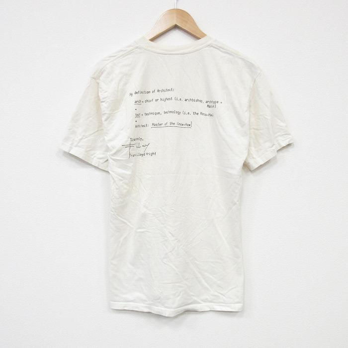 古着 ヘインズ Hanes 半袖 ビンテージ Tシャツ メンズ 00年代 00s フランクロイドライト クルーネック 白 ホワイト spe Mサイ 中古 古着 Hanes（ヘインズ） M/古着 半袖 ビンテージ Tシャツ メンズ 00s