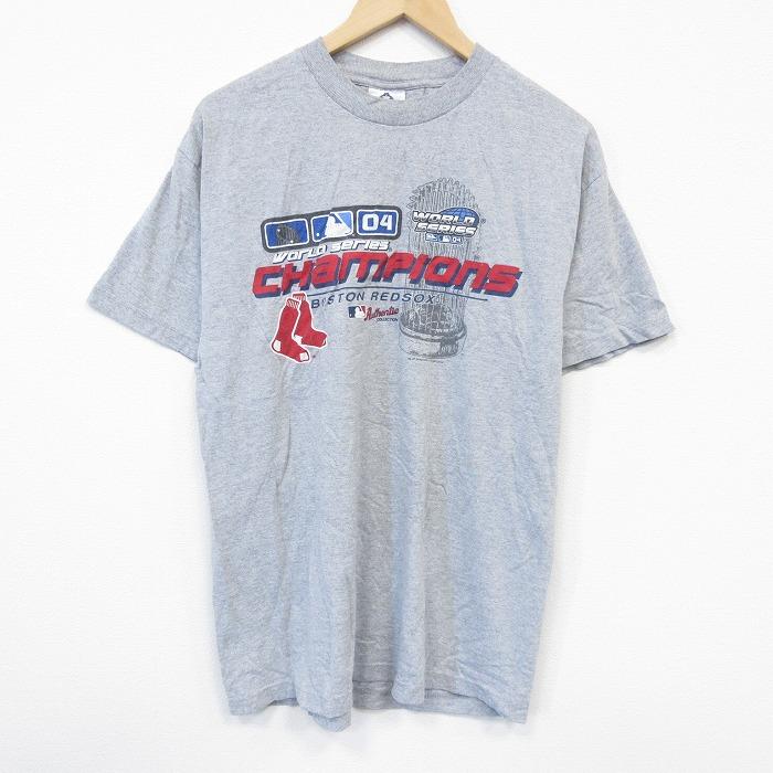 MLB L/古着 半袖 ビンテージ Tシャツ メンズ 00s MLB ボストンレッド