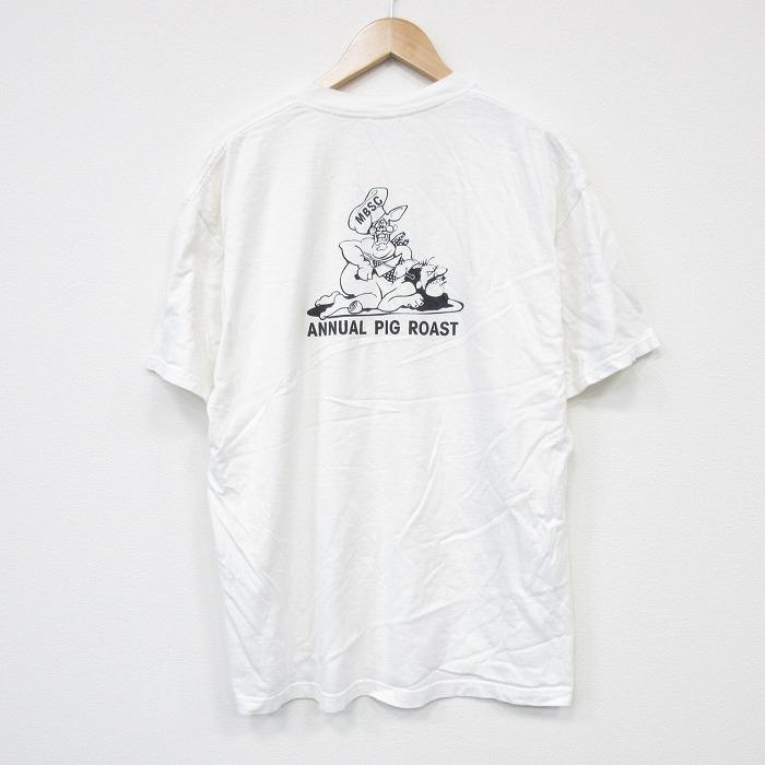 XL/古着 半袖 ビンテージ Tシャツ メンズ 00s ブタ コットン クルー  