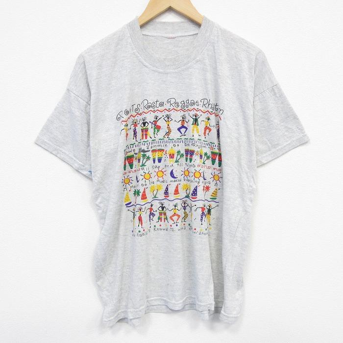 XL/古着 半袖 ビンテージ Tシャツ メンズ 00s レゲエリズム 大きい