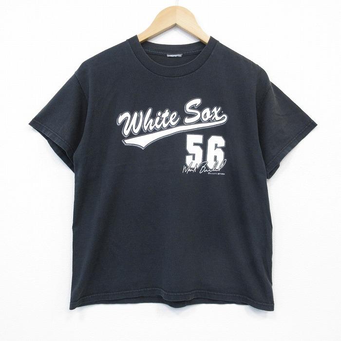 M/古着 半袖 ビンテージ Tシャツ メンズ 00s MLB シカゴホワイト