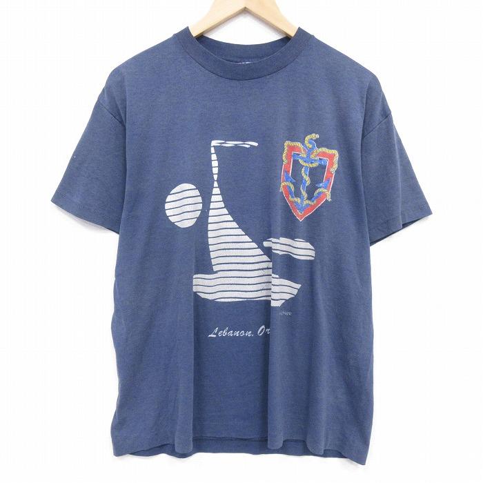 XL/古着 半袖 ビンテージ Tシャツ メンズ 80年代 80s ヨット クルー