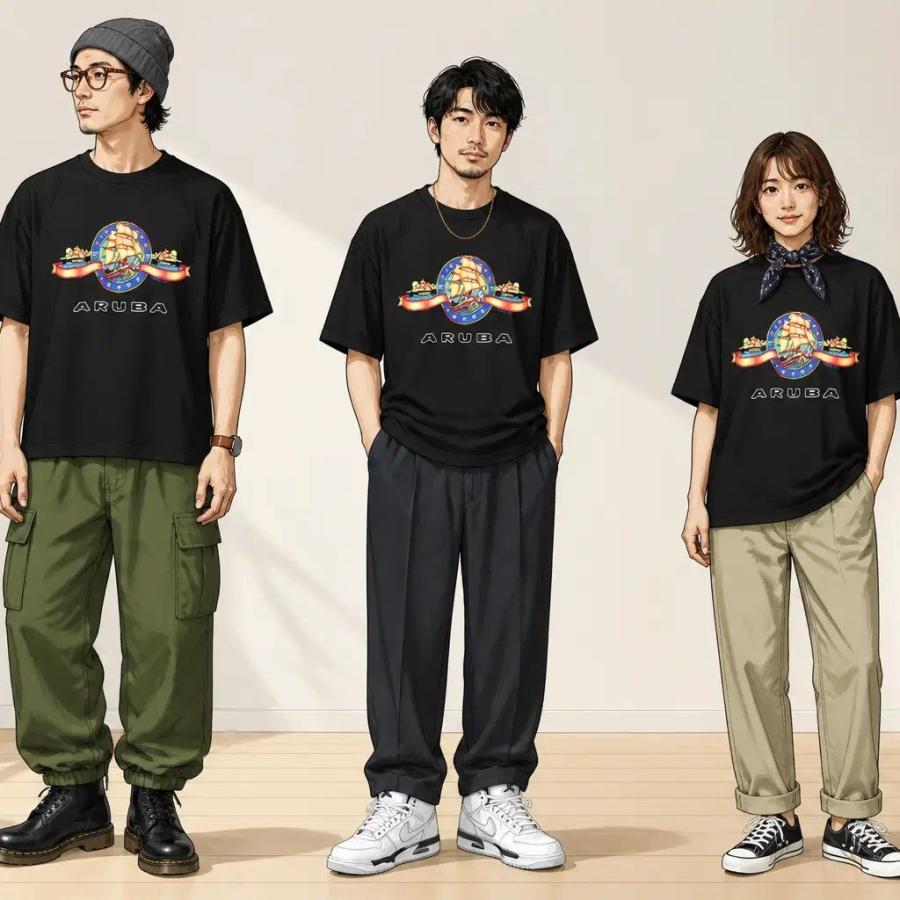 【古着】【送料無料】FLIP ビンテージ Tシャツ XL/古着 半袖 ビンテージ Tシャツ メンズ 00年代 00s ARUBA 大きい