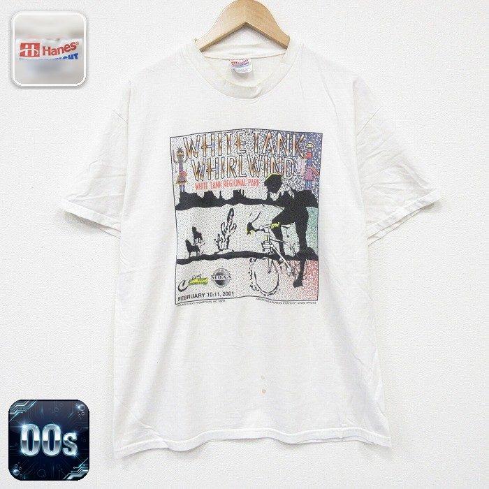 90s USA製 アート イラスト プリント Tシャツ メンズ レディース L
