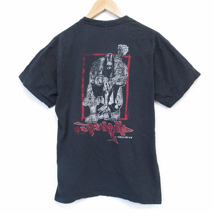 NIKE マンチェスターU 半袖ビンテージTシャツ黒 XL 古着 M/古着 半袖 ビンテージ Tシャツ メンズ 00年代 00s インディアン