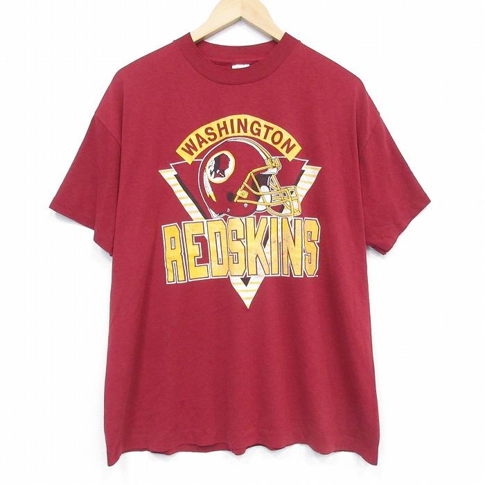 XL/古着 半袖 ビンテージ Tシャツ メンズ 80年代 80s NFL ワシントン