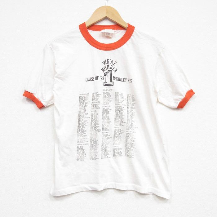 1970-80年代ヴィンテージ・Tシャツ Vintage T-Shirts 洋書 M/古着 半袖 ビンテージ Tシャツ メンズ 70年代 70s 名簿 クルーネック