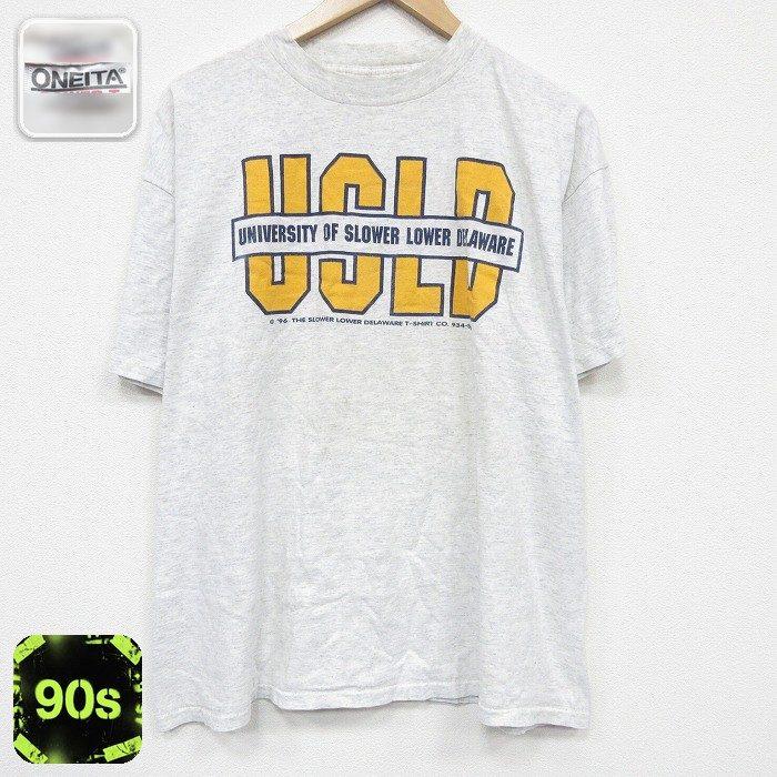 XL/古着 半袖 ビンテージ Tシャツ メンズ 90年代 90s USLD カレッジ 