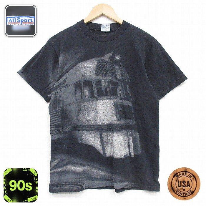 M/古着 All Sport 半袖 ビンテージ Tシャツ メンズ 90年代 90s シルバ 