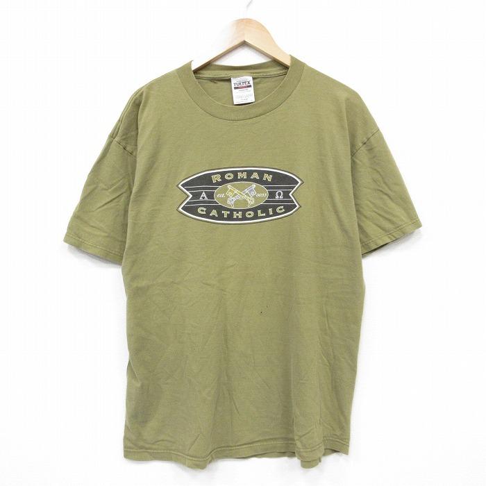 XL/古着 TULTEX 半袖 ビンテージ Tシャツ メンズ 90年代 90s ROMAN