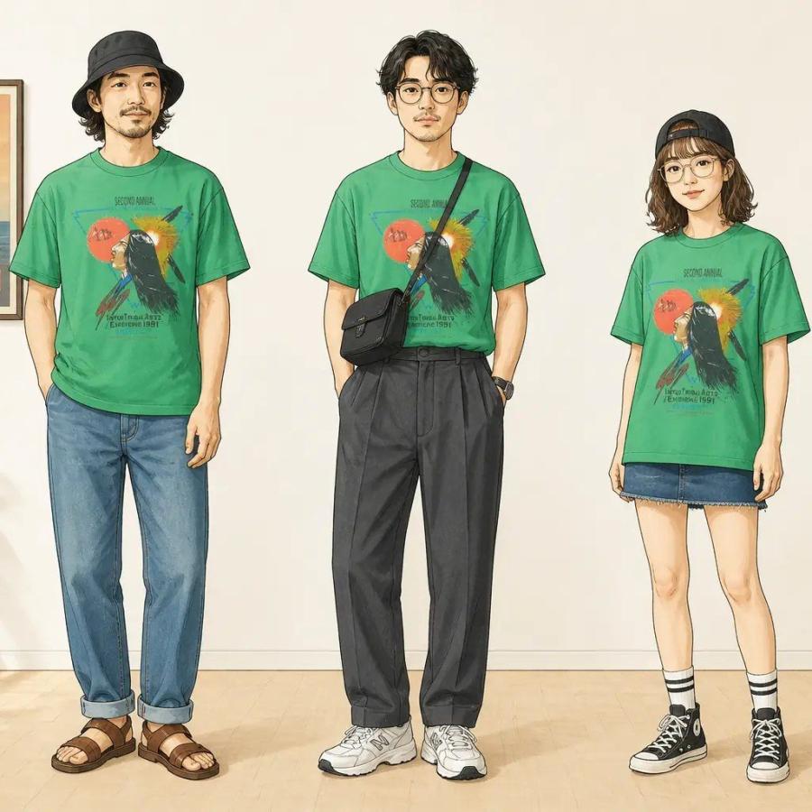 M/古着 半袖 ビンテージ Tシャツ メンズ 90年代 90s インディアン