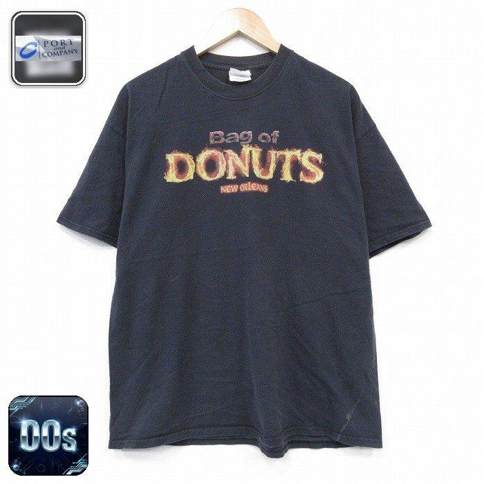 XL/古着 半袖 ビンテージ Tシャツ メンズ 00年代 00s ドーナツ