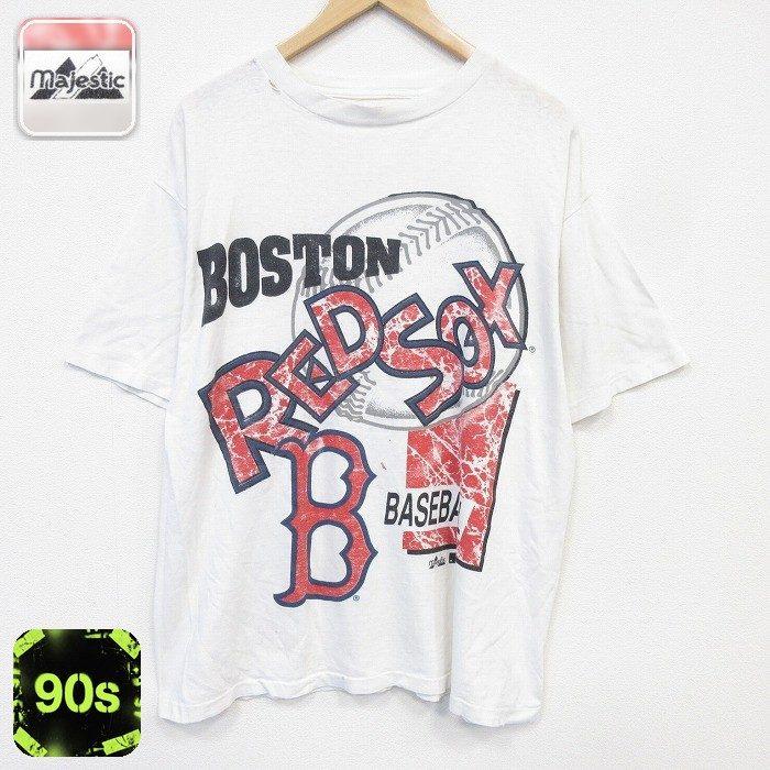 MLB XL/古着 半袖 ビンテージ Tシャツ メンズ 90年代 90s MLB ボストン