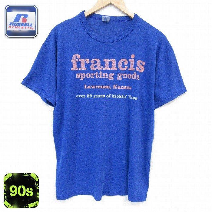 L/古着 ラッセル 半袖 ビンテージ Tシャツ メンズ 90年代 90s francis