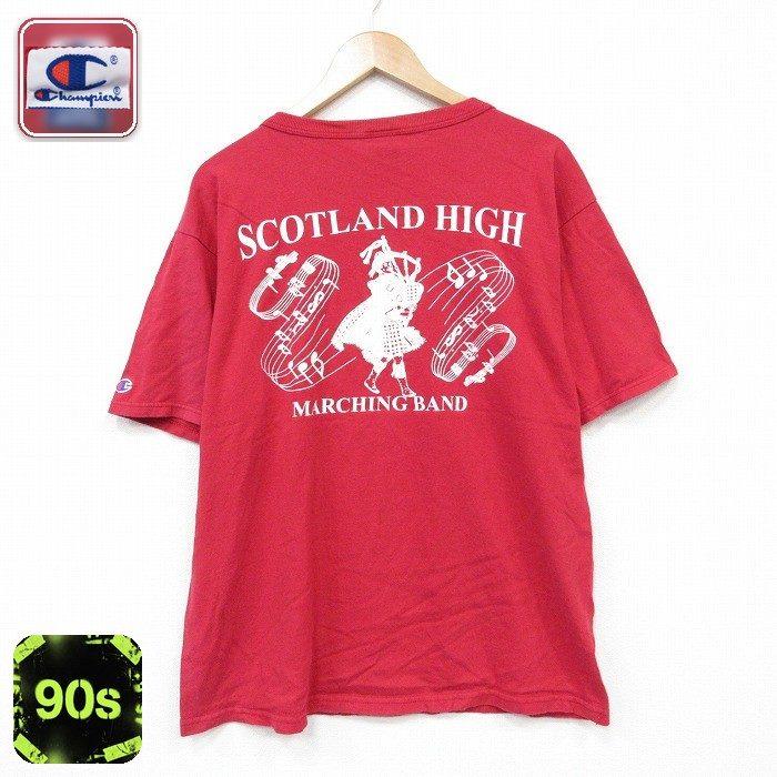 L/古着 半袖 ビンテージ Tシャツ メンズ 90年代 90s マーチングバンド