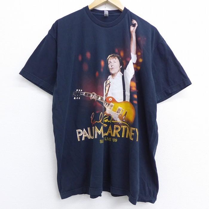 Xl 古着 ビンテージ ロック バンド Tシャツ 00s ポールマッカートニー アメリカンアパレル American Apparel 大きいサイズ コットン クルーネック 黒 ブラック 2 Tvrk 古着屋rushout 通販 Yahoo ショッピング