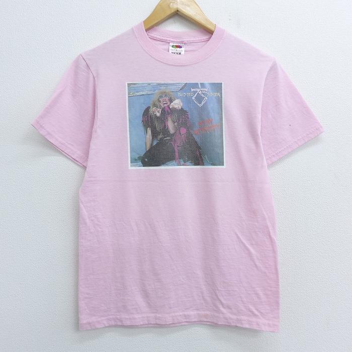 S 古着 半袖 ビンテージ ロック バンド Tシャツ 00s トゥイステッドシスター プリンス クルーネック 薄ピンク jun29 中古 メンズ Tvrk 古着屋rushout 通販 Yahoo ショッピング